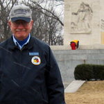 Richard Goedkoop at the Eternal Peace Light Memorial