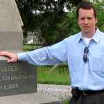 Jim Hessler at the 2nd New Hampshire Infantry monument